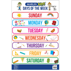 WALL CHART - DAYS OF THE WEEK - MARLIN
